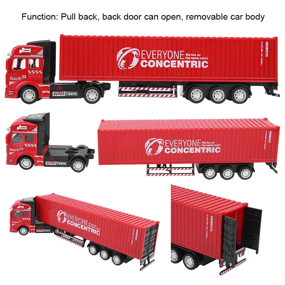 Amazon.co.jp: Wosune 1：48コンテナトラックのおもちゃ、建設トラック